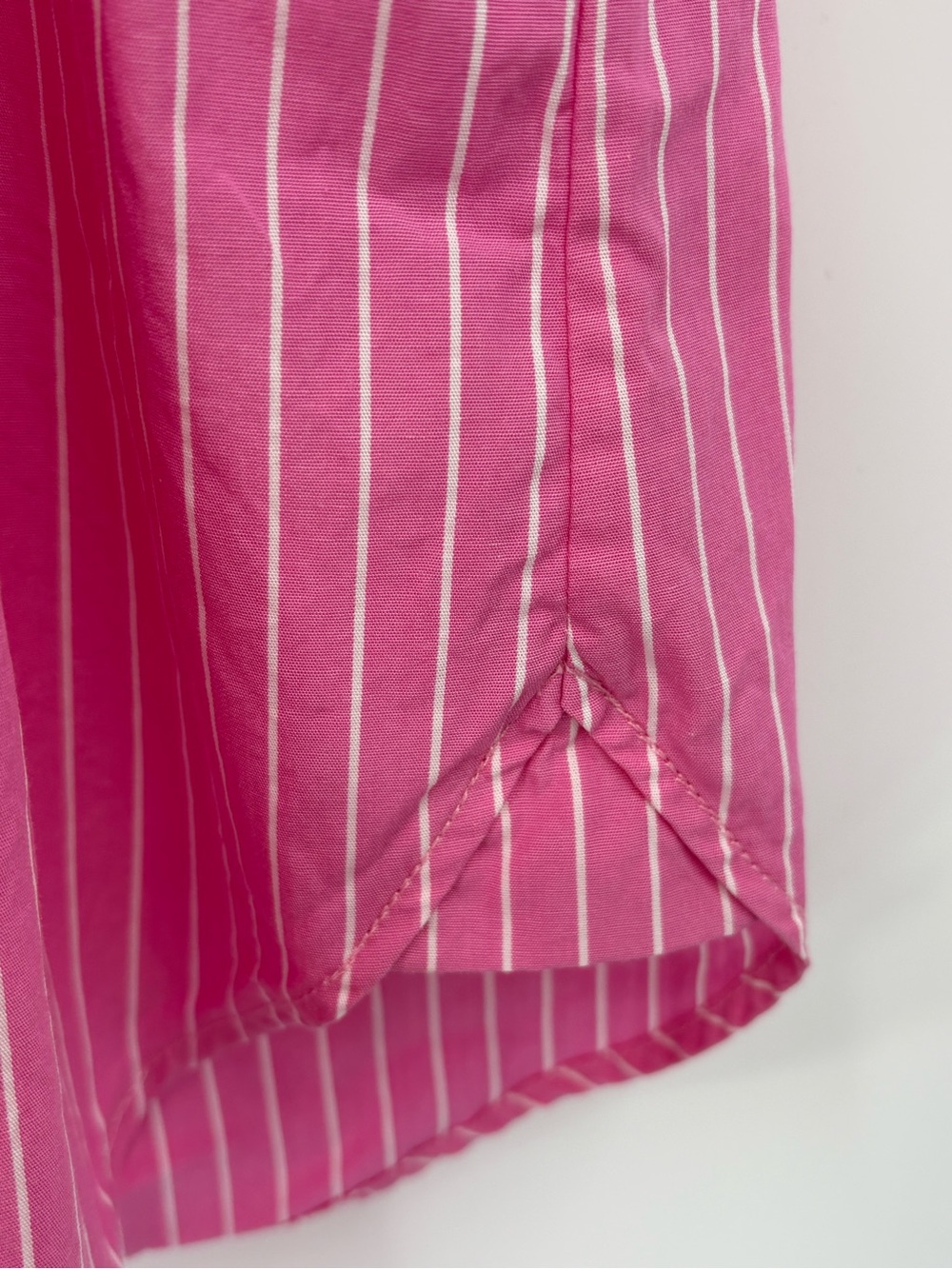 Sézane Max Oversized Pink Stripe Organic Cotton Button Down Shirt FR 44 US 12 - Picture 13 of 16